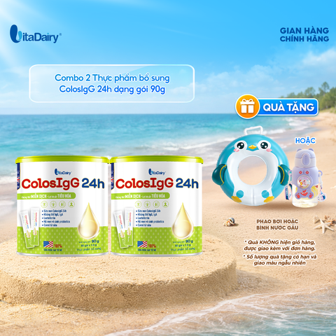  Combo 2 Thực phẩm bổ sung ColosIgG 24h 90g - VitaDairy 