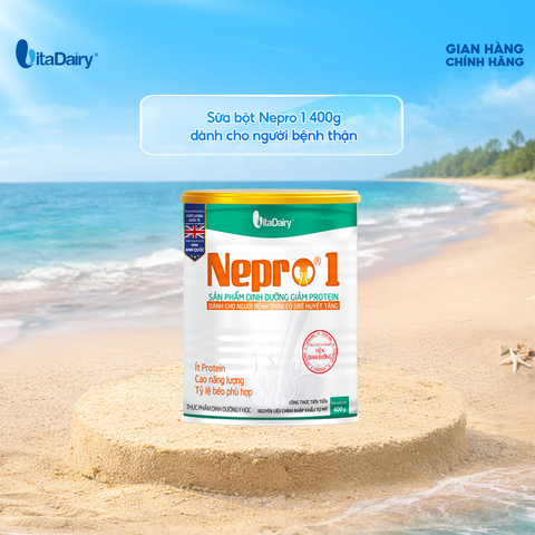  Sữa bột Nepro 1 400g, phù hợp với người cần lưu ý đến chức năng thận - VitaDairy 