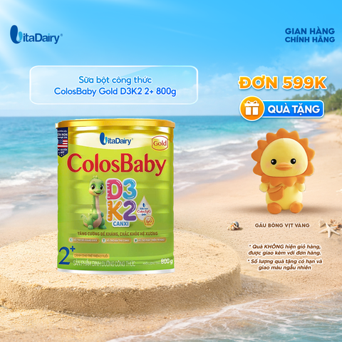  SPDD công thức Colosbaby Gold D3K2 2+ 800g 