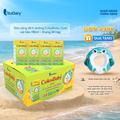  Sữa uống dinh dưỡng ColosBaby Gold cải tiến 110ml - thùng 24 hộp 