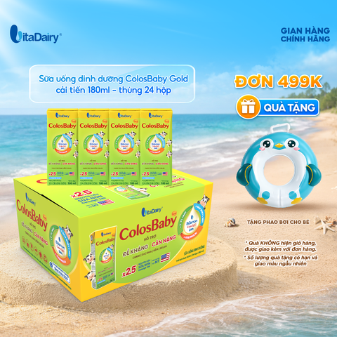  Sữa uống dinh dưỡng ColosBaby Gold cải tiến 180ml - thùng 24 hộp 