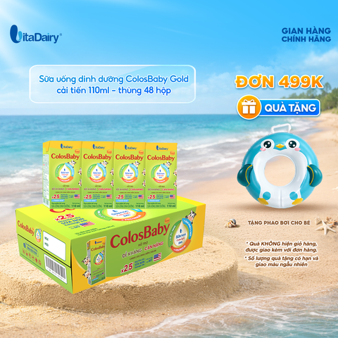  Sữa uống dinh dưỡng ColosBaby Gold cải tiến 110ml - thùng 48 hộp 