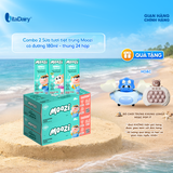  Combo 2 Thùng sữa tươi tiệt trùng Moozi có đường 180ml - Thùng 24 hộp 