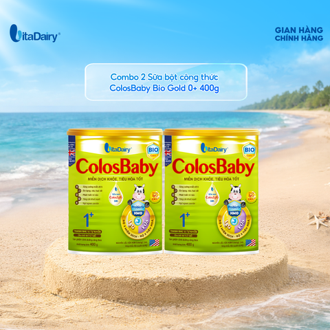  Combo 2 SPDD công thức Colosbaby Bio Gold 0+ 400g - VitaDairy 