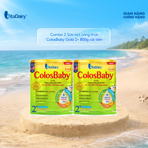  Combo 2 SPDD công thức ColosBaby Gold 2+ 800g (Cải tiến) 