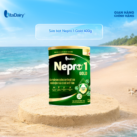  SPDD chuyên biệt cho người bệnh thận có Ure huyết tăng Nepro 1 Gold 400g 