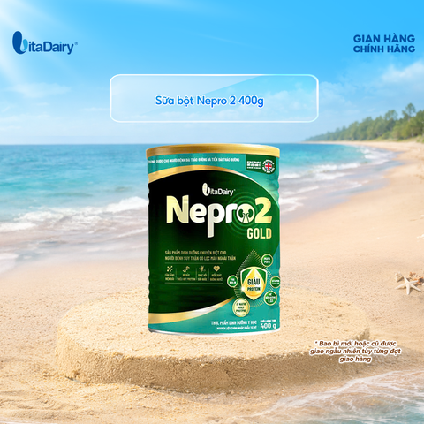  SPDD chuyên biệt cho người bệnh suy thận có lọc máu ngoài thận Nepro 2 Gold 400g 