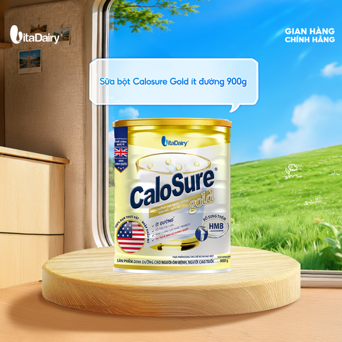  Sữa bột Calosure Gold ít đường 900g - VitaDairy 
