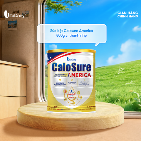 Sữa bột CaloSure America vị thanh nhẹ 800g 