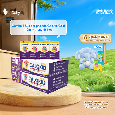  Combo 2 Sữa uống dinh dưỡng Calokid Gold 110ml - VitaDairy 
