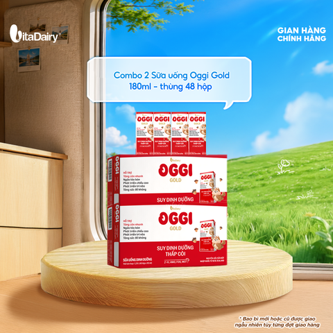  Combo 2 Sữa uống dinh dưỡng Oggi Gold 180ml - VitaDairy 