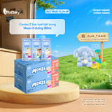  Combo 2 Thùng sữa tươi tiệt trùng Moozi ít đường 180ml - Thùng 24 hộp 