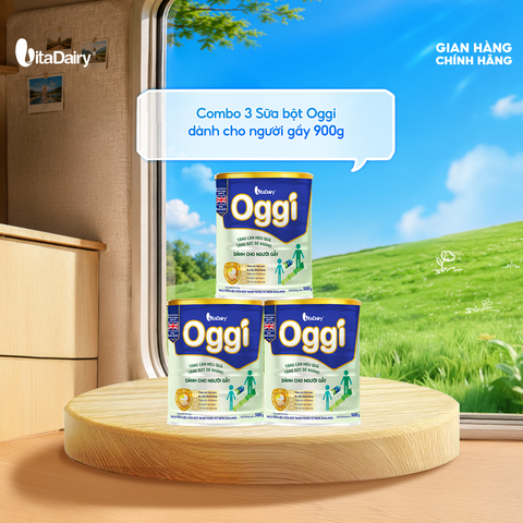  Combo 3 Sữa bột Oggi 900g dành cho người gầy 