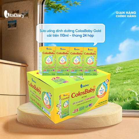  Sữa uống dinh dưỡng ColosBaby Gold cải tiến 110ml - thùng 24 hộp 