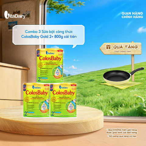  Combo 3 SPDD công thức ColosBaby Gold 2+ 800g (Cải tiến) 