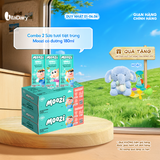  Combo 2 Thùng sữa tươi tiệt trùng Moozi có đường 180ml - Thùng 24 hộp 