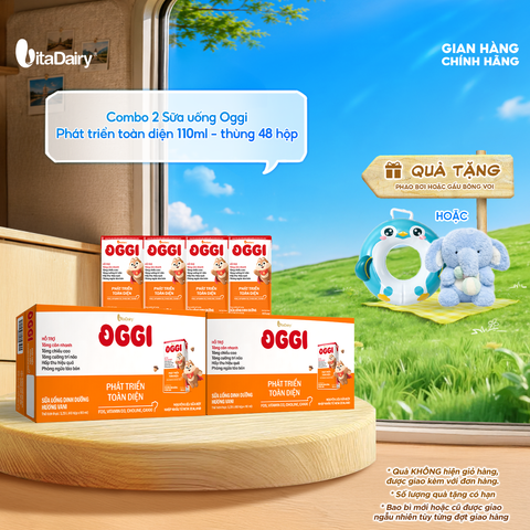  Combo 2 Sữa uống dinh dưỡng Oggi 110ml - Thùng 48 hộp 