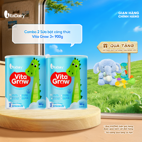  Combo 2 SPDD công thức Vita Grow 3+ 900g 