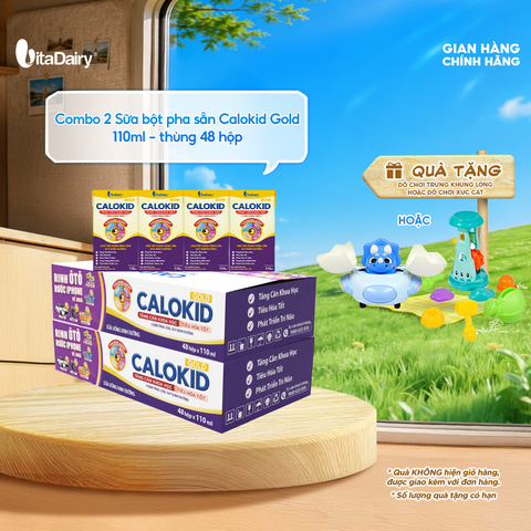  Combo 2 Sữa uống dinh dưỡng Calokid Gold 110ml - VitaDairy 