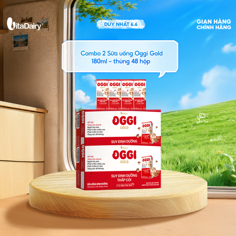  Combo 2 Sữa uống dinh dưỡng Oggi Gold 180ml - VitaDairy 