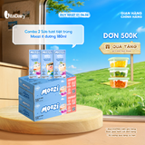  Combo 2 Thùng sữa tươi tiệt trùng Moozi ít đường 180ml - Thùng 24 hộp 