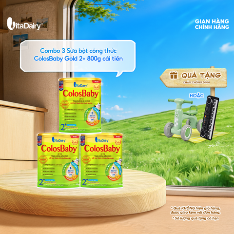  Combo 3 SPDD công thức ColosBaby Gold 2+ 800g (Cải tiến) 