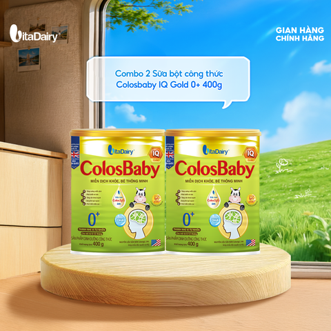  Combo 2 SPDD công thức Colosbaby IQ Gold 0+ 400g 