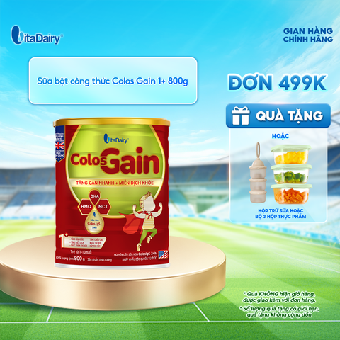  Sữa bột Colos Gain 1+ 800g 