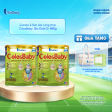  Combo 2 Sữa bột Colobaby Bio Gold 2+ 800g có chứa sữa non, hỗ trợ hệ tiêu hóa khỏe mạnh - VitaDairy 