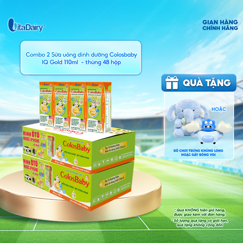  Combo 2 Sữa uống dinh dưỡng Colosbaby IQ Gold 110ml - VitaDairy 