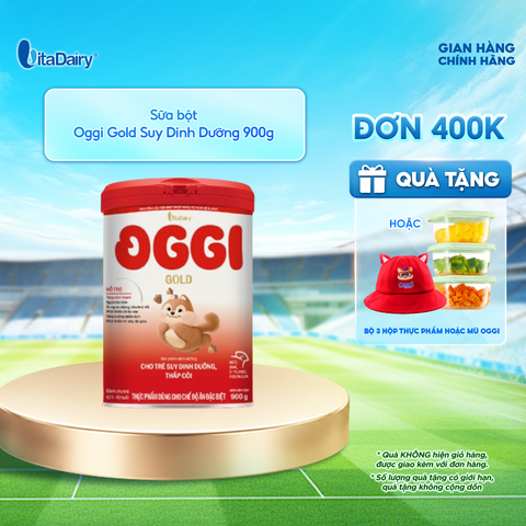  Sữa bột Oggi Suy Dinh Dưỡng Gold 900g 