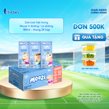  Sữa tươi tiệt trùng Moozi ít đường 180ml - Thùng 24 hộp 