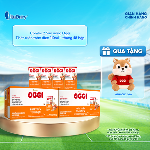  Combo 2 Sữa uống dinh dưỡng Oggi 110ml - Thùng 48 hộp 