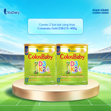  Combo 2 SPDD công thức Colosbaby Gold D3K2 0+ 400g 
