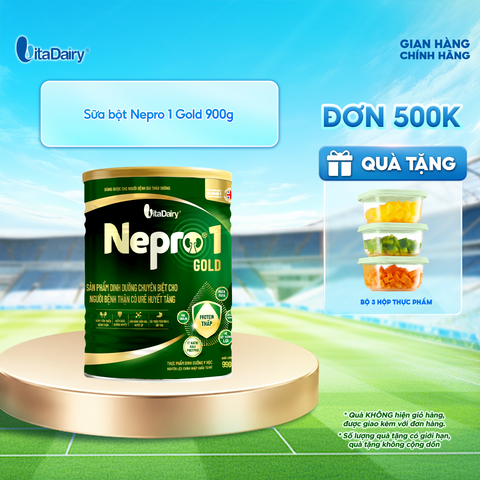  Sữa bột Nepro 1 Gold Lon 900g - Phù hợp chế độ dinh dưỡng đặc biệt (dành cho người tiểu đường) 