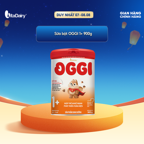  Sữa bột Oggi Phát triển toàn diện và 1+ 900g - Hỗ trợ bé tăng cân nhanh, tăng cường miễn dịch, phát triển thể chất toàn diện 