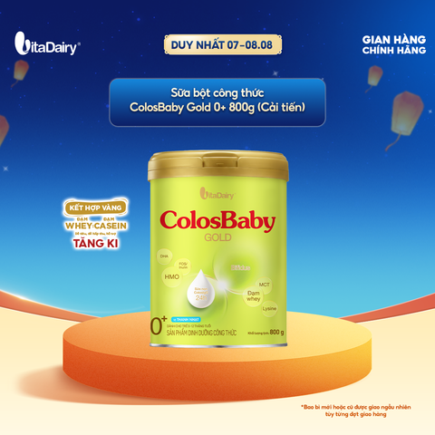  Sữa bột ColosBaby Gold 1+ cải tiến cho trẻ – Bổ sung dinh dưỡng cho bé - Lon 800g 
