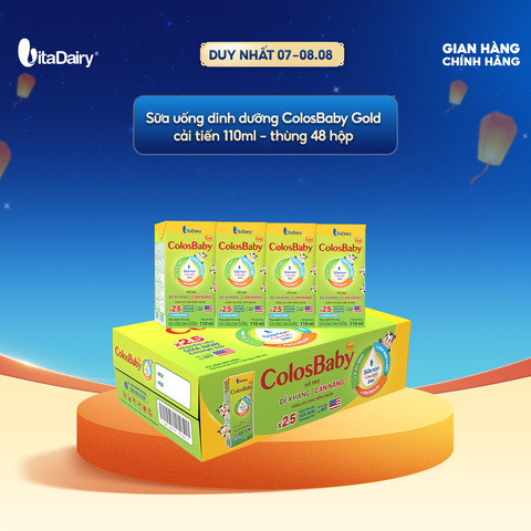 Sữa uống dinh dưỡng ColosBaby Gold cải tiến 110ml - thùng 48 hộp 