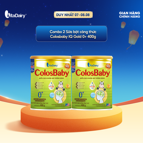  Combo 2 SPDD công thức Colosbaby IQ Gold 0+ 400g 