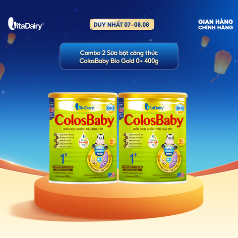  Combo 2 SPDD công thức Colosbaby Bio Gold 0+ 400g - VitaDairy 