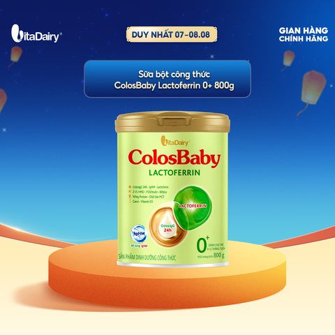  Sữa bột ColosBaby Lactoferrin cho trẻ từ 0+ 800g – Bổ sung dinh dưỡng, hỗ trợ đề kháng 