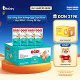  [THÙNG 24 HỘP] Sữa uống dinh dưỡng Oggi Gold Grow phát triển chiều cao, hỗ trợ hấp thu - Hộp 180ml 