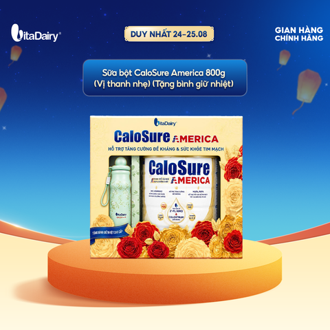  [TẶNG KÈM BÌNH GIỮ NHIỆT] Sữa bột CaloSure America 800g 