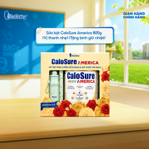  [TẶNG KÈM BÌNH GIỮ NHIỆT] Sữa bột CaloSure America 800g 