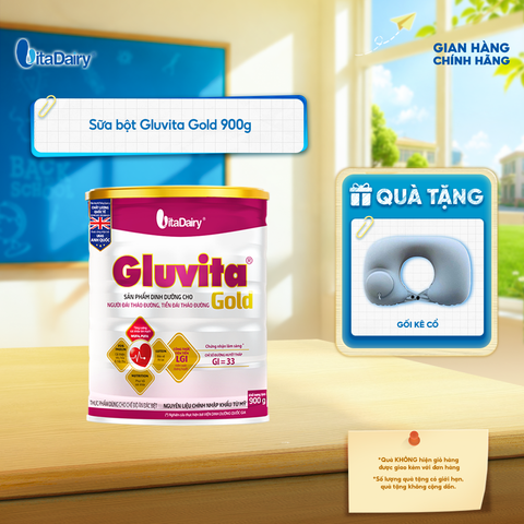  [LON 900G] Thực Phẩm Bổ Sung Dinh Dưỡng Gluvita Gold - Chỉ Số Đường Huyết Thấp 