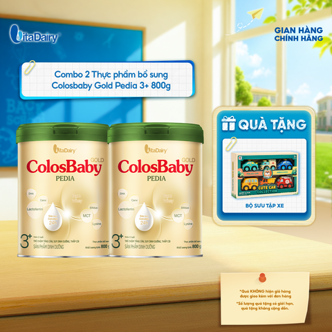  [COMBO 2 LON] Sữa bột ColosBaby Pedia Gold 3+ - Lon 800g 