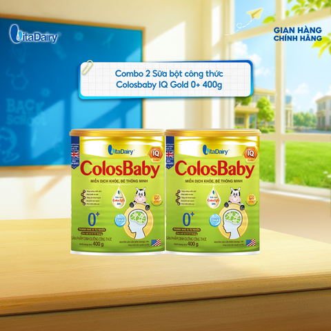  Combo 2 SPDD công thức Colosbaby IQ Gold 0+ 400g 