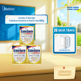  [COMBO 3 LON] Sữa bột CaloSure America vị thanh nhẹ 800g - Bổ sung năng lượng, giúp tiêu hoá khoẻ, hỗ trợ xương khớp khoẻ 