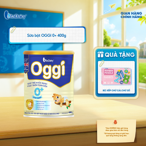  Sữa bột Oggi Phát triển toàn diện 0+ Lon 800g - Hỗ trợ bé tăng cân nhanh, tăng cường miễn dịch, phát triển thể chất toàn diện 