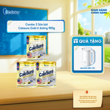  [COMBO 3 LON] Sữa bột CaloSure Gold ít đường 900g - Bổ sung năng lượng, giúp tiêu hoá khoẻ, hỗ trợ xương khớp khoẻ 